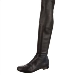 Jimmy Choo over-the-knee leather boots, very good condition.
